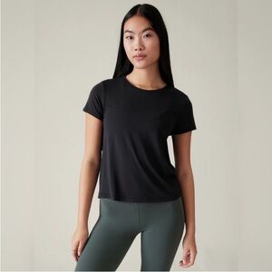 Athleta Air Out Black Tee